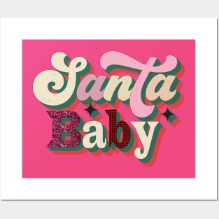 Santa Baby Vintage Christmas Posters and Art